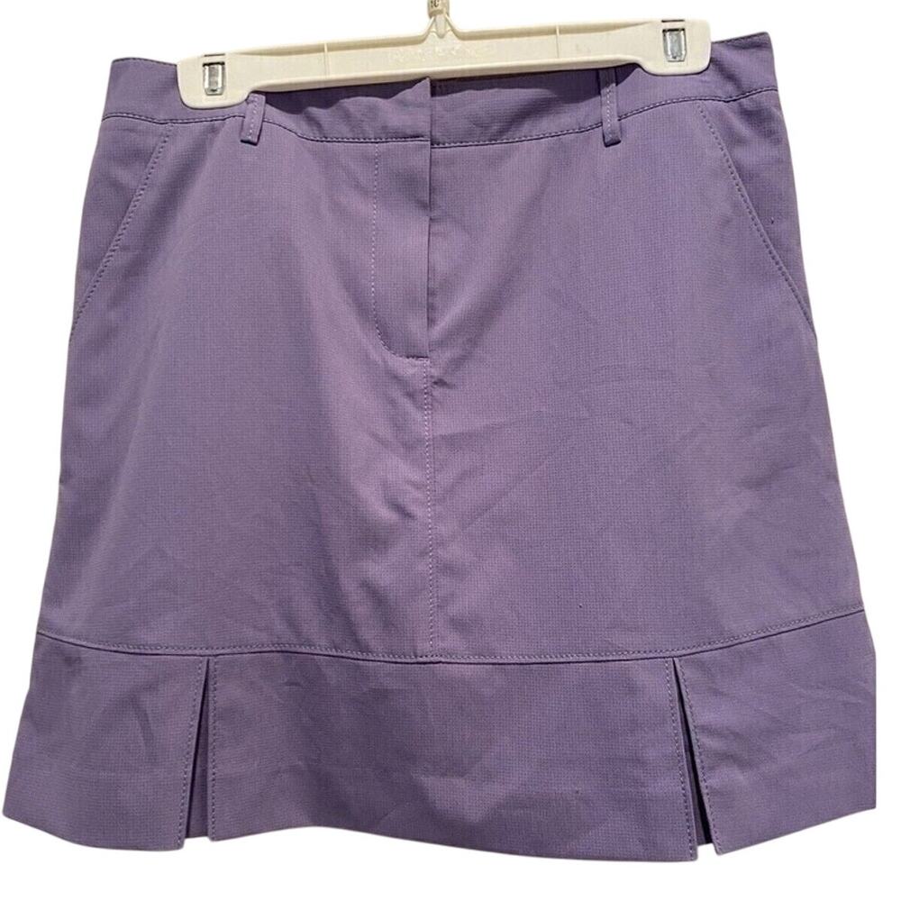 Annika Cutter and Buck Lavender Golf Skort 6 Pleated Hemline Lavender Purple